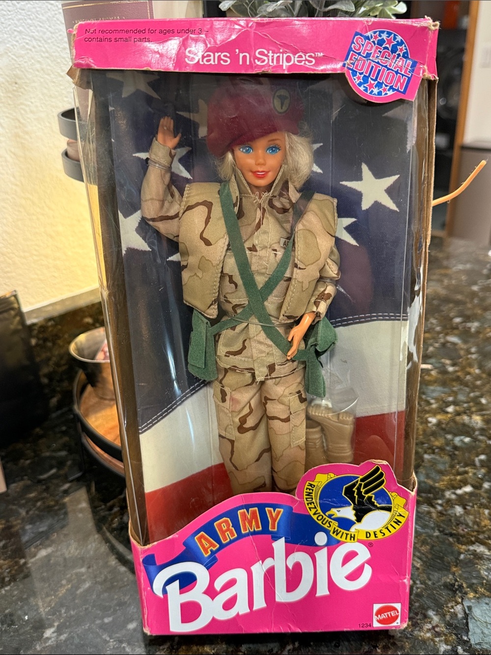 Barbie Army Stars'nStripes Special Edition101st Airborne 1992 Mattel 1234